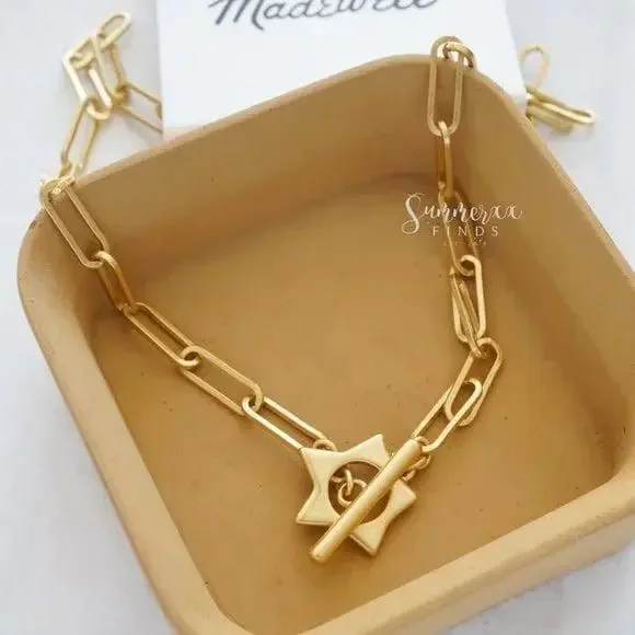 Madewell Star Toggle Chain Necklace - Picture 2 of 5